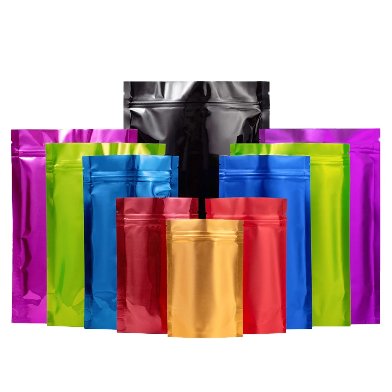 Hot Sale Zipper Top Zipper Stand Up Pouch Food Child Resistant Pouch Mylar Stand Up Packaging