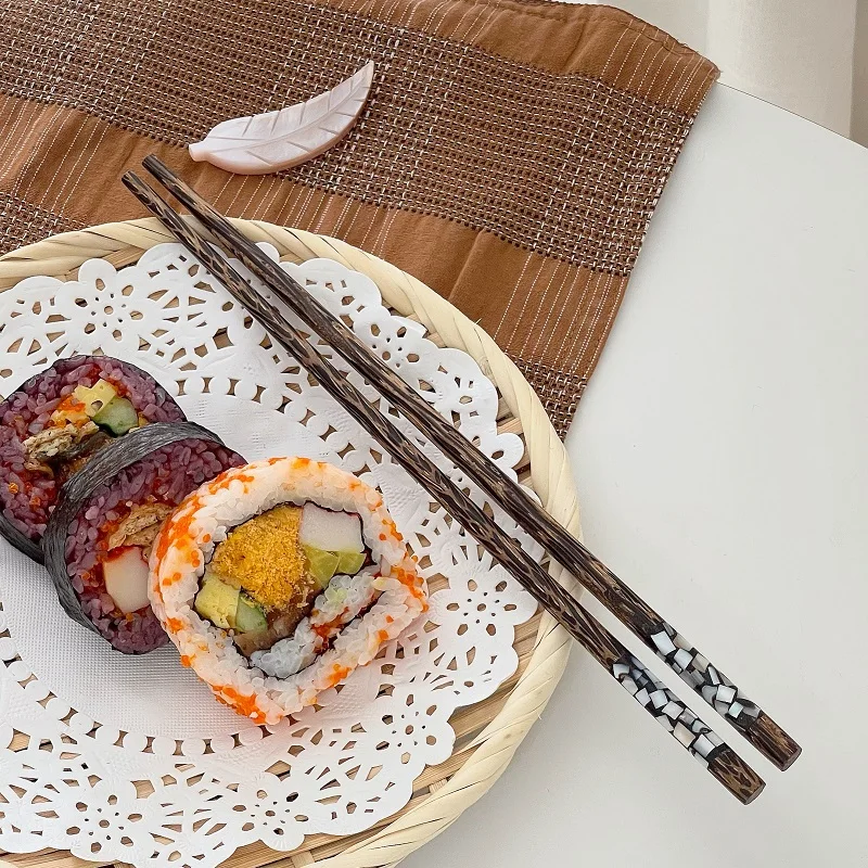 Натуральные куриные крылышки деревянные палочки для еды Безопасные без краски китайские палочки для еды высокое качество инкрустированные палочки для еды 25 см 10 пар