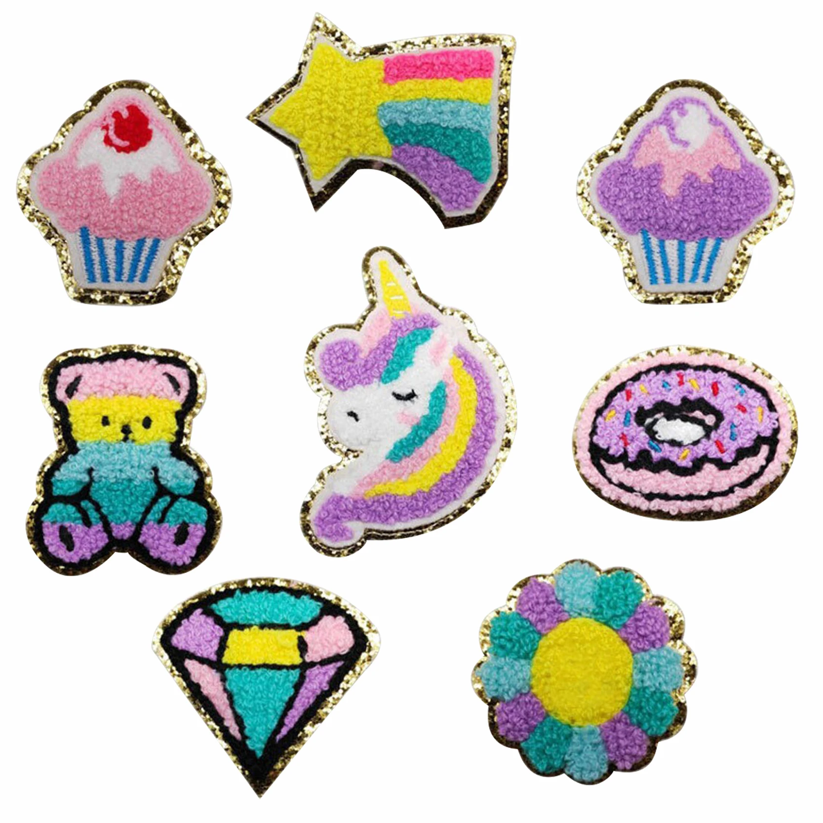 Factory custom anime bat pattern logo iron on embroidery patches