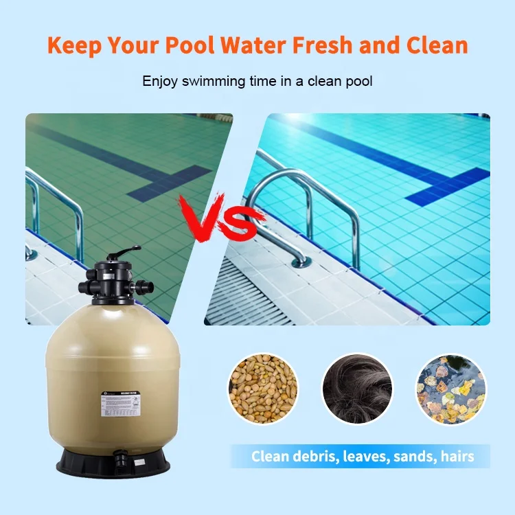 High Quality Material Swimming Pool Water Filter Tank Piscina Silica Sand Swimming Pool Filter Filtro de piscina