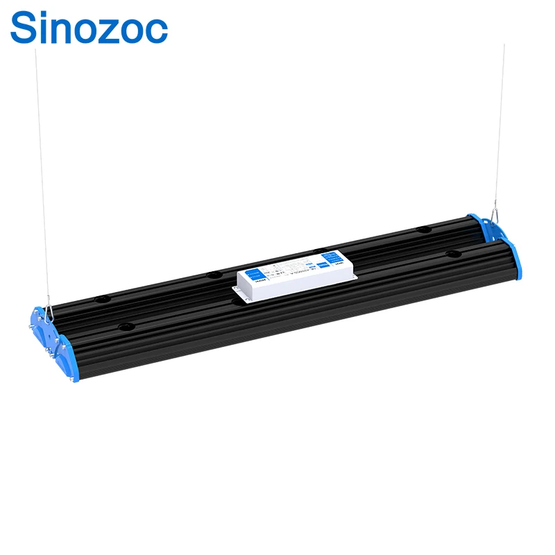 Sinozoc Motion Sensor Industrial Indoor Warehouse Factory Lighting Fixture 100w Dimmable UFO Led High Bay Light