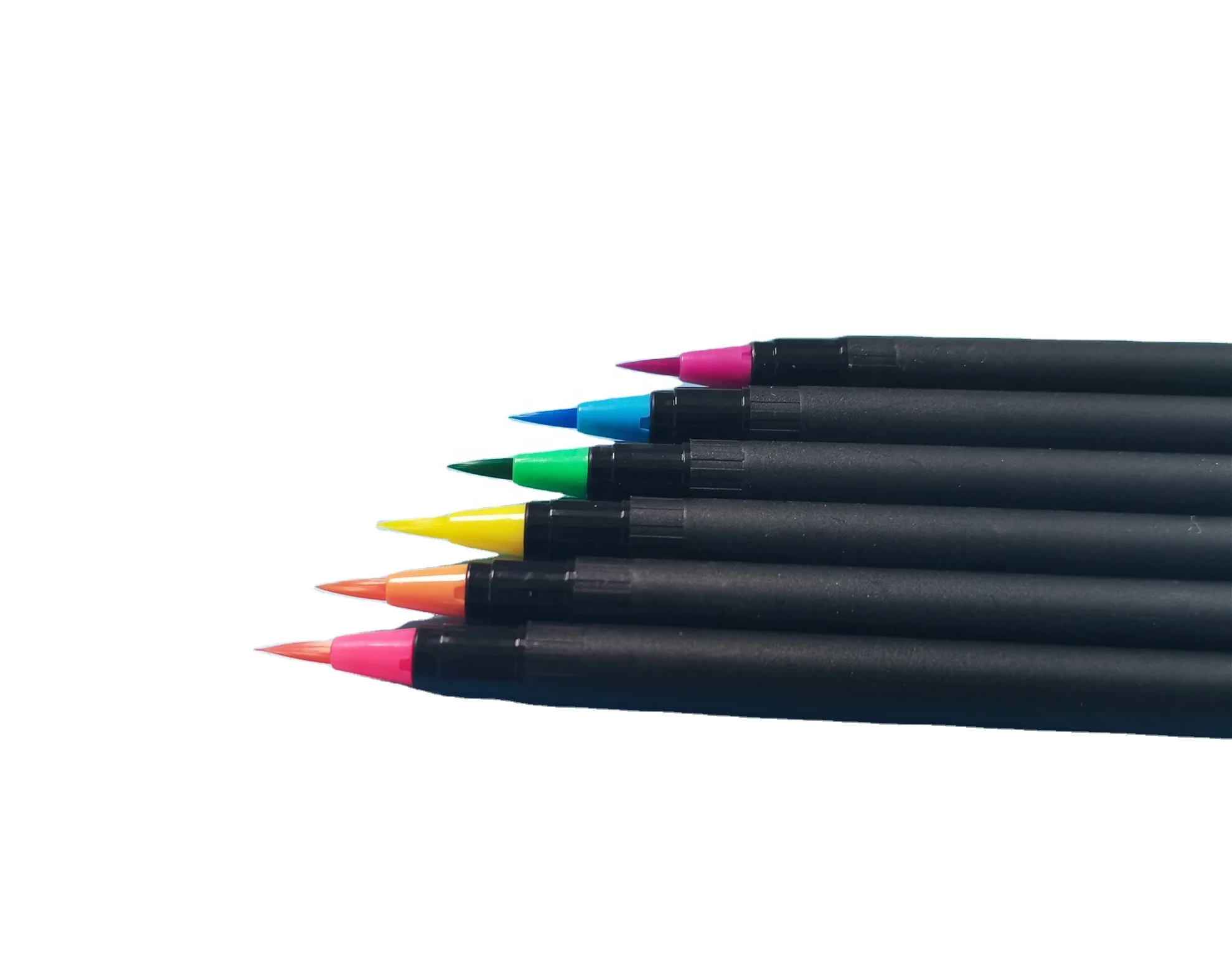 Newest modern 12 Colors Water Color Brush Pen for Student Art Calligraphy with Watercolor Fountain Pen PET Box