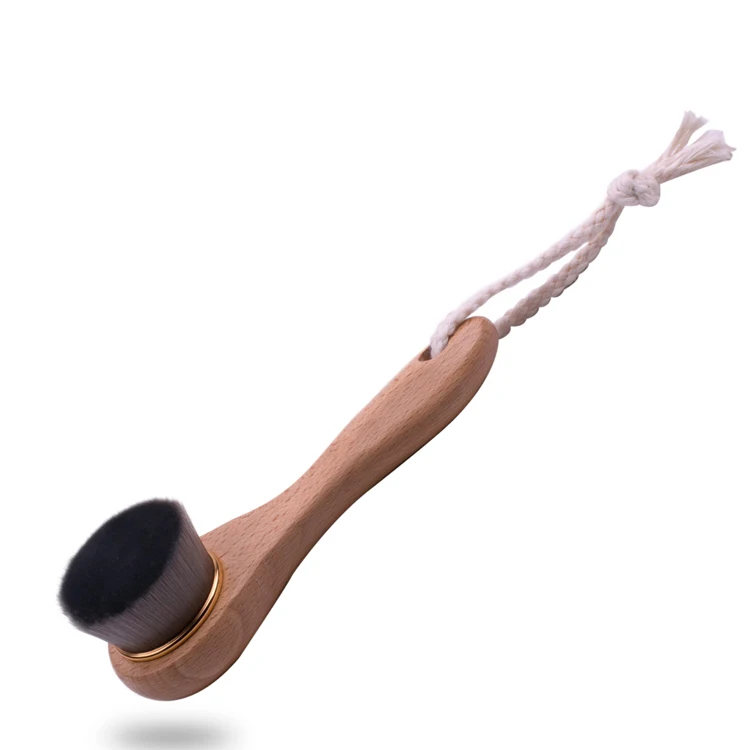 China professional manufacture brush skin care face cleansing brush for personal care Beech Handle
