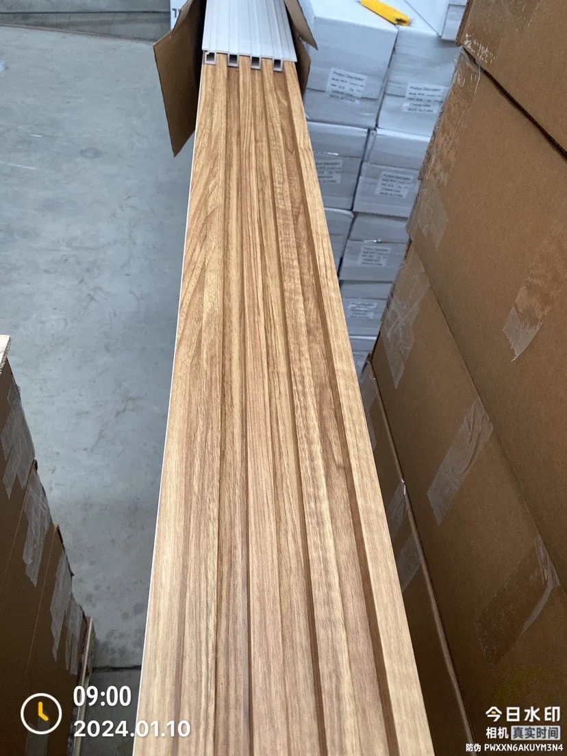 Hot selling High quality WPC Wall Panel waterproof WPC Wall panel with Wooden Grain Fluted Durable Wall Panel