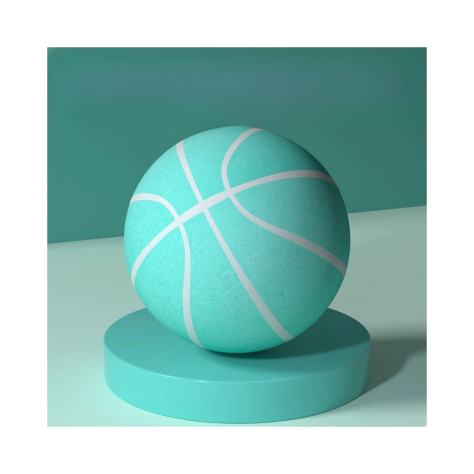 Silent Basketball Foam Basketball Indoor Training Ball High-Density Foam Ball Low Noise Basketball Training for Various Indoor