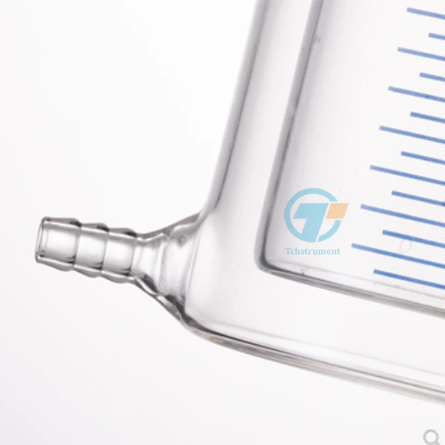 Лабораторный стеклянный стакан с двойным покрытием, 50-2000 мл