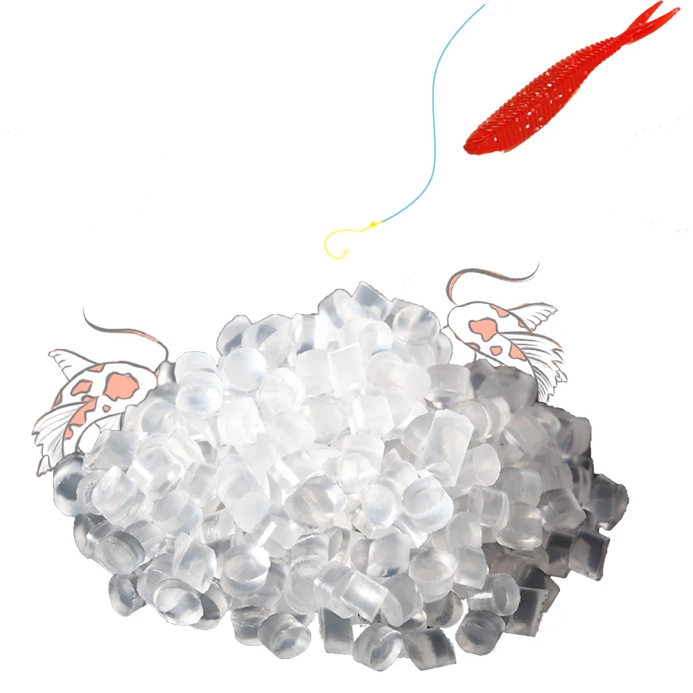 Soft Rubber Plastic Fishing Lures Fish Baits with Tpe Tpr Transparent Raw Material Granules of Tpr for river hdpe pellets