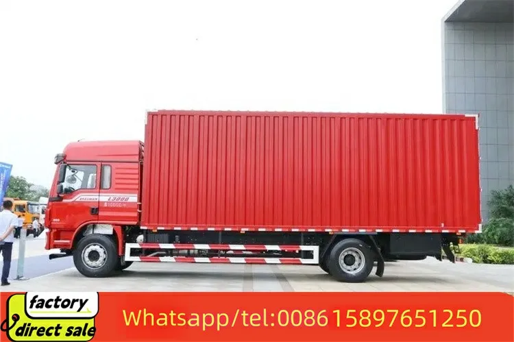 Лидер продаж грузовые грузовики Shacman 8 тонн 15 CLW5120 4x2 6 автомобили коробка для продажи