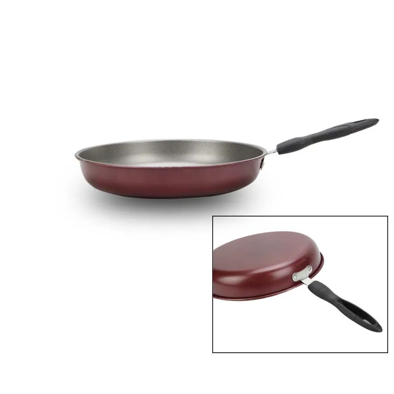 Classic Stainless Steel Double Sided Non-stick Pan for Home Omelet Frying Pan