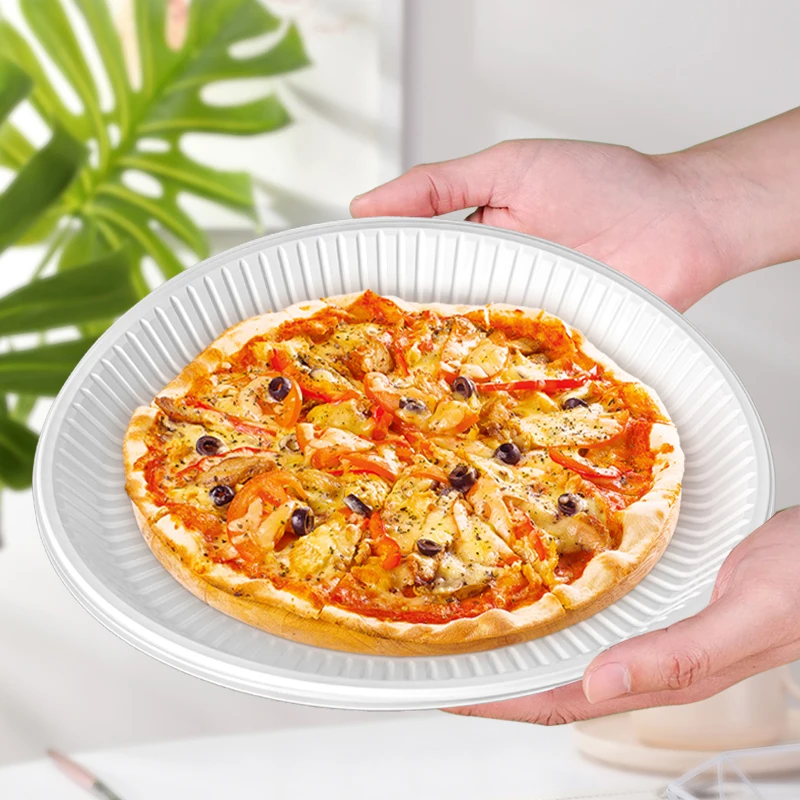 7.5/9/10.25 Inch Wedding Birthday Party Tableware Supplies Disposable Plastic Dinner Plates