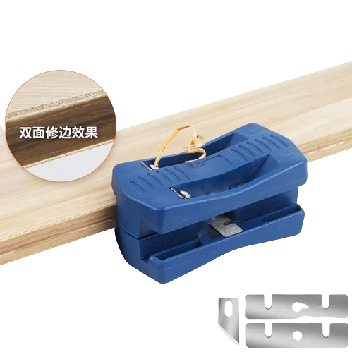 High Quality Manual Double Trimmer Banding Machine Set Wood Trimming Woodworking Tool for Deburring PVC Unpainted Board Scraper