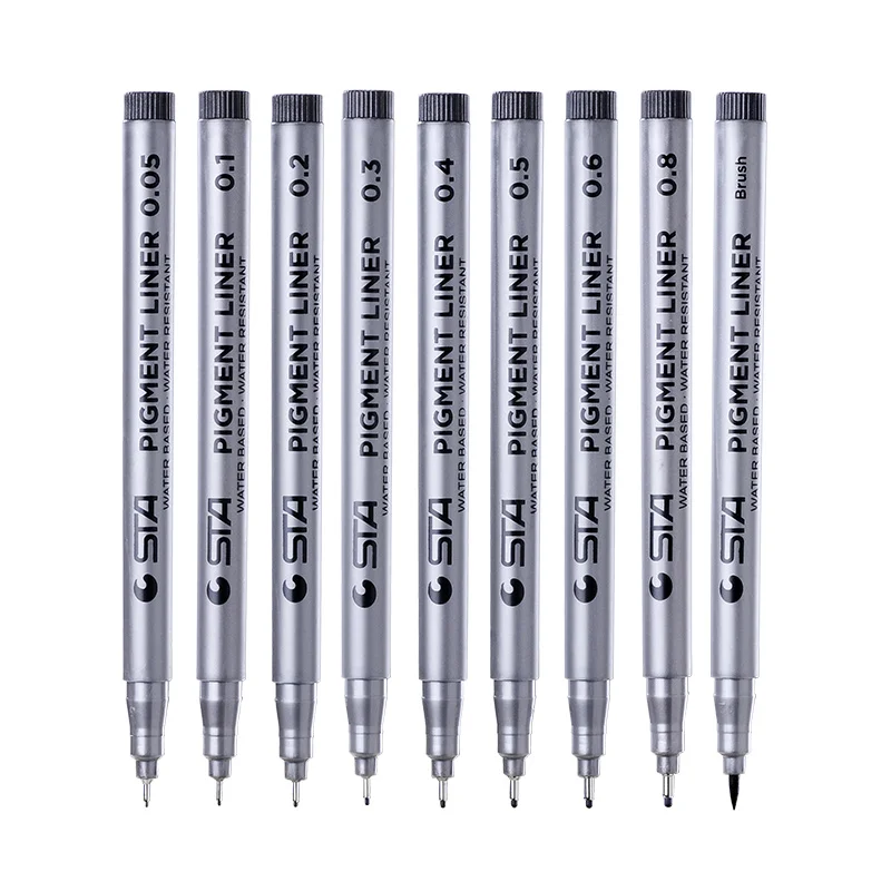 STA 8050 художественный маркер, водостойкая ручка для рисования fineliner для студентов, офиса