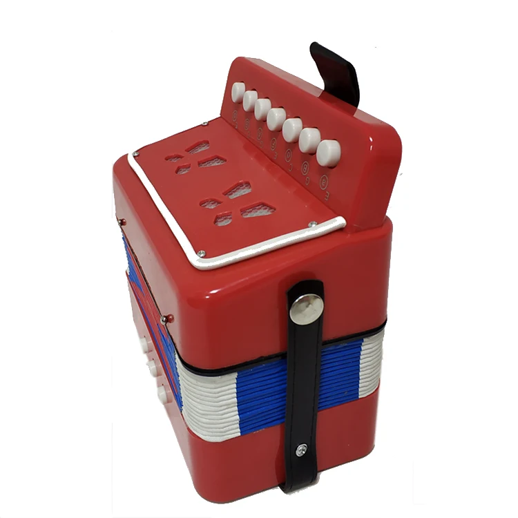 BUTTON KIDS ACCORDION, 7 KEYS BUTTON TOY ACCORDION MUSICAL INSTRUMENT FOR CHILDREN KIDS PRE-KINDERGARTEN TODDLERS BEGINNERS