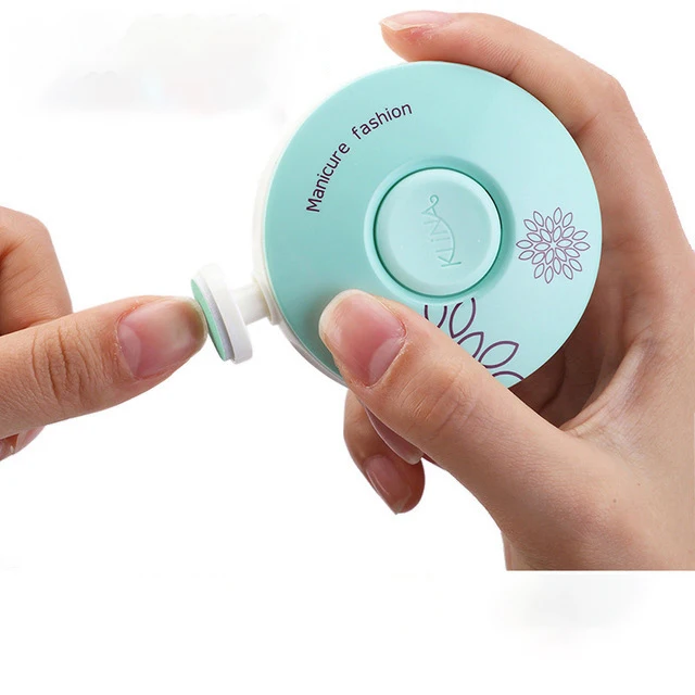 Electric Nail File Baby Nail Cutter Clipper With 6 Grinding Heads Nail File Baby Trimmer Manicure Tools