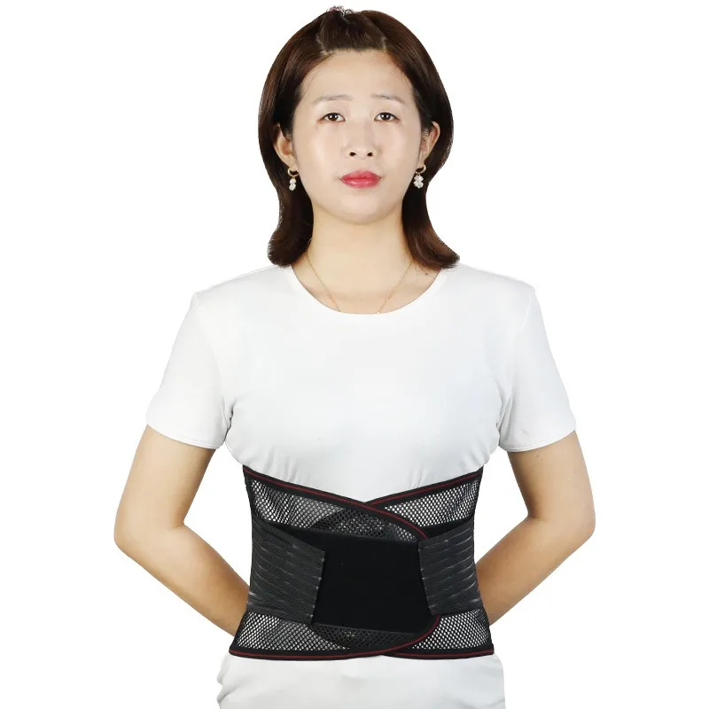2024high quality lumbar pain waist fixation belt New belt thin breathable support steel plate lumbar support