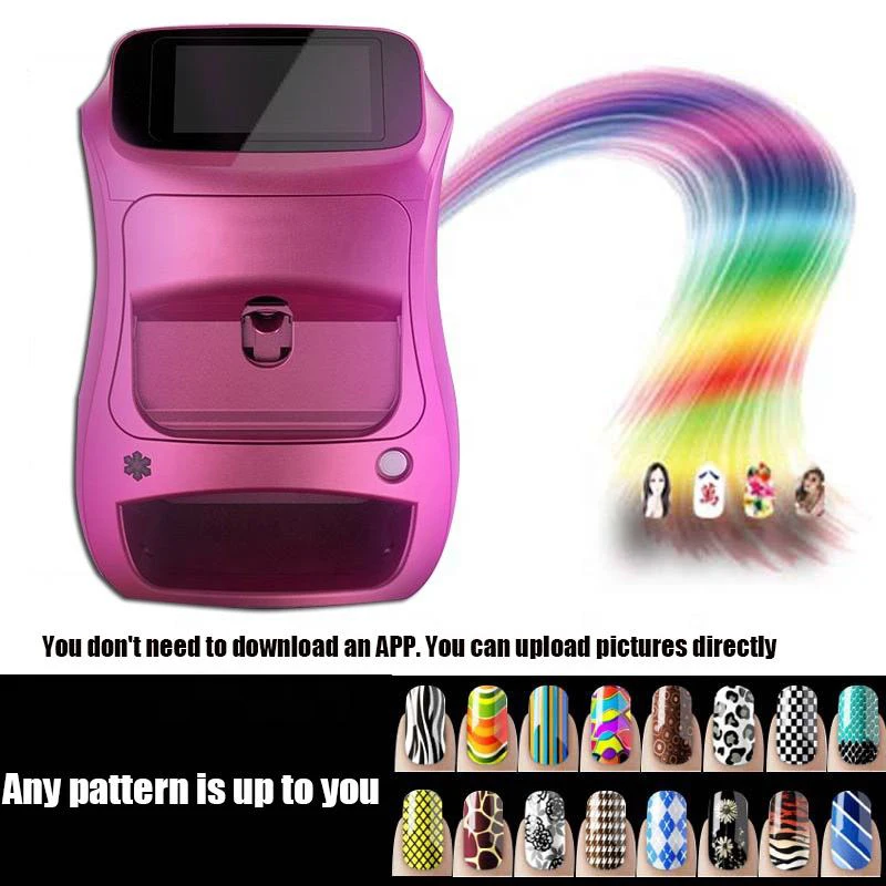 Yodoor Automatic professional nail printer 3d smart finger nails printing art stickers nail polish printer machine 3d printer