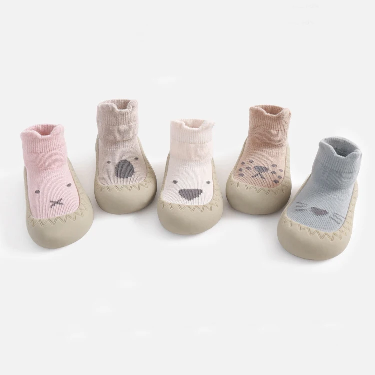 High Quality Rubber Soles Non Slip Newborn Toddler Shoes Soft Children Socks