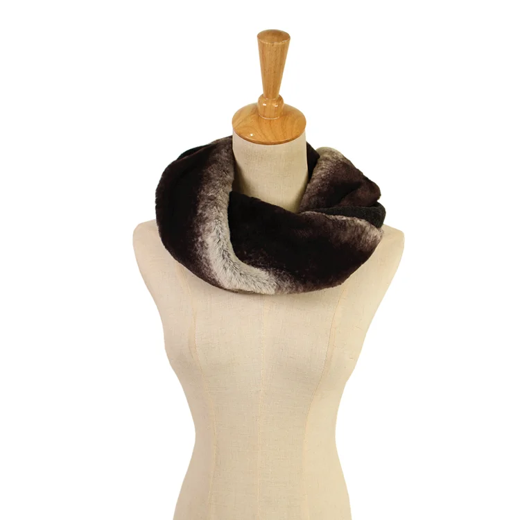 Меховой воротник с отделкой из искусственного меха; Меховой воротник; Теплый шарф
