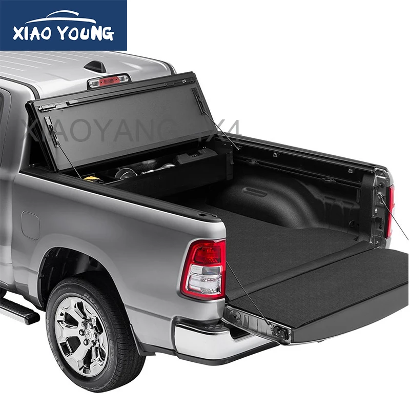 
 Полноприводные автомобильные аксессуары, алюминиевый трехскладной жесткий пикап, закрывающий кузов пикапа, покрывало для кровати для Triton Hilux BT50 Dmax, двойная кабина  