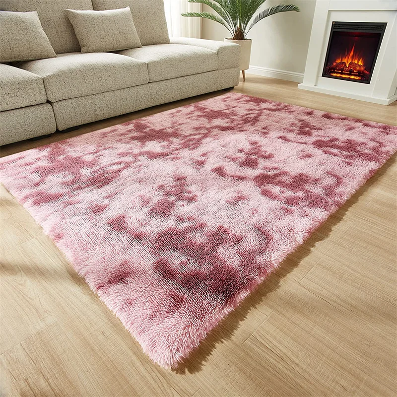 Fluffy Rug Machine Made Carpets Bedroom Customized Soft Area Rugs And Carpets Living Room