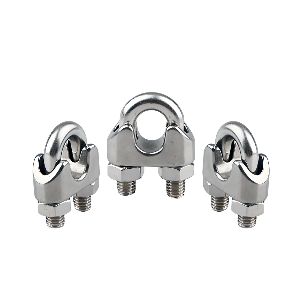 Wholesale Top Quality Hot Dip Galvanized / SUS304/316 Stainless Steel Wire Rope Clamp Wire Rope Clip