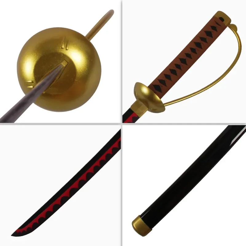 High Quality Anime Samurai Weapon One Piece Shanks Catana Kidults Role Play Toys Katana Wooden Swords For Cosplay Playing Boys
