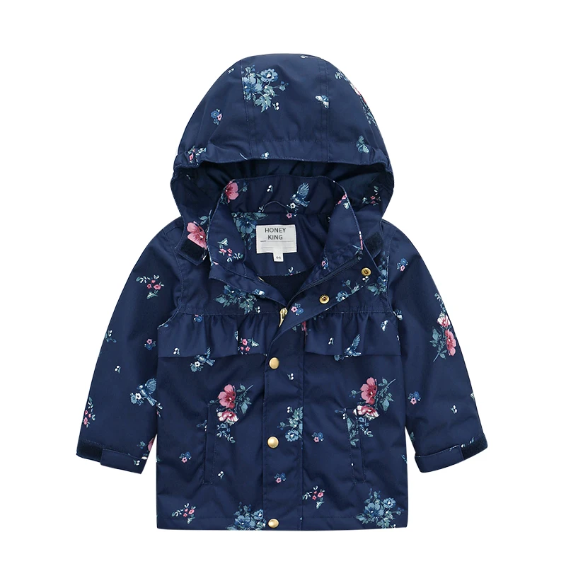 hooded waterproof coat rain jacket for kids bomber jacket  outwear children repreve fabric recyclable rain jacket OEM custom