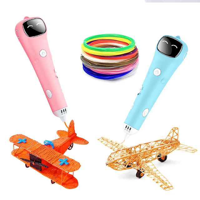 Wireless 3D Pen Printer For Kids Diy Scribble 3D Drawing Printing Pencil Low Temperature Pcl Filament Portable Printer Pen