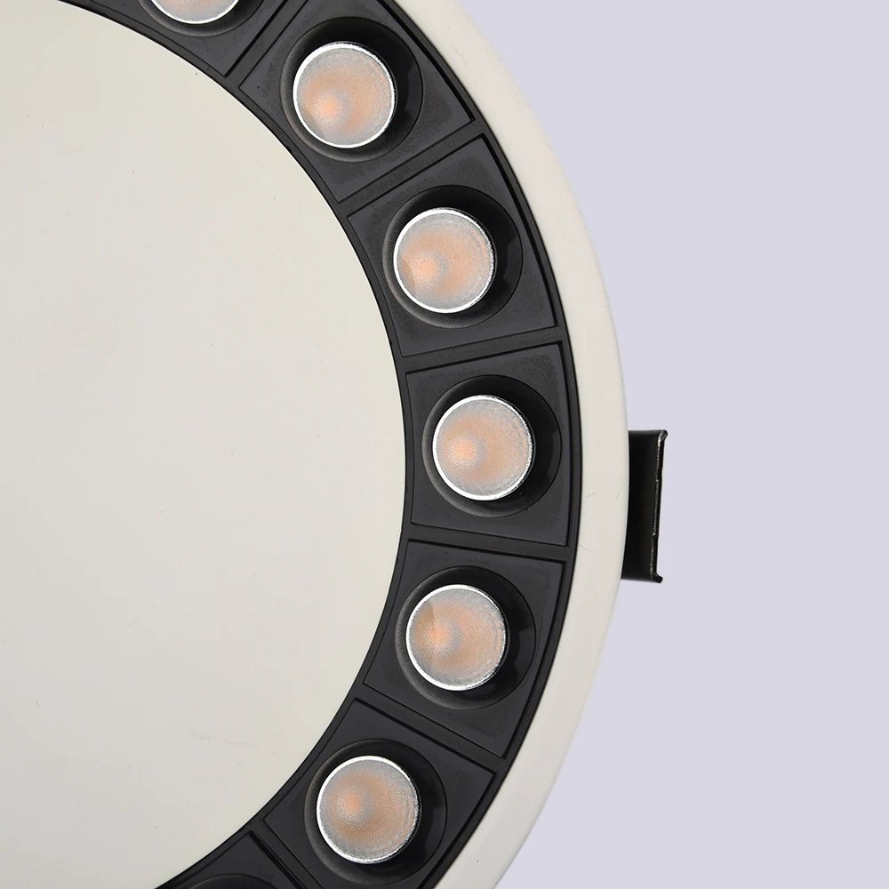 
New design top quality indoor aluminum round ceiling adjustable 15W dimmable COB recessed led spot light 