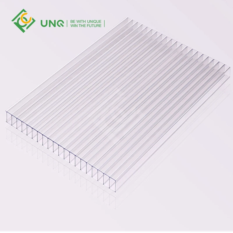 8mm Greenhouse Building Materials Plastic Pc Sheets Clear Polycarbonate Hollow Sheet