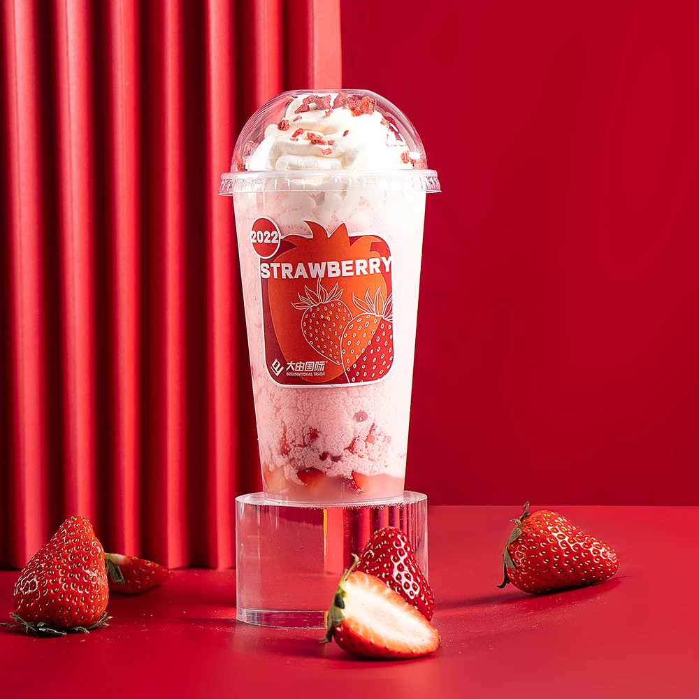 2024 High Quality Strawberry Flavor ice-cream Powder Snowflake Ice-cream Powder for Cone Making