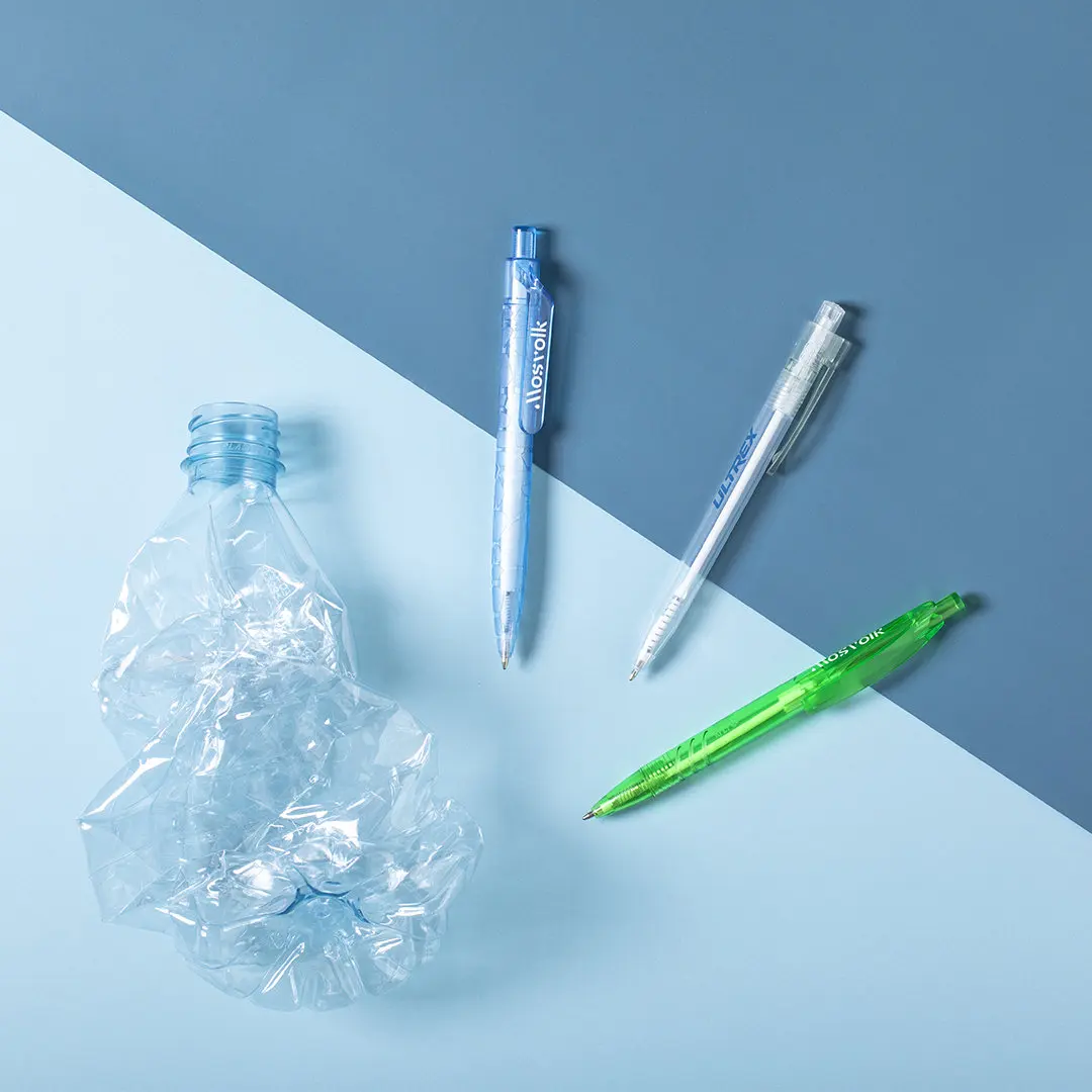 2022 new pen model Eco-Friendly Recycled PET Ball Pen which Made from RPET (recycled plastic bottles) Ballpoint Pen.