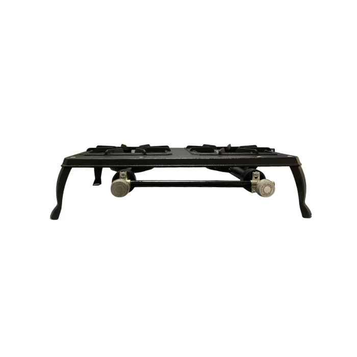 Manufacturers promote cast iron stove Stable Powerful flame double barbecue burner catering cooker for Commercial