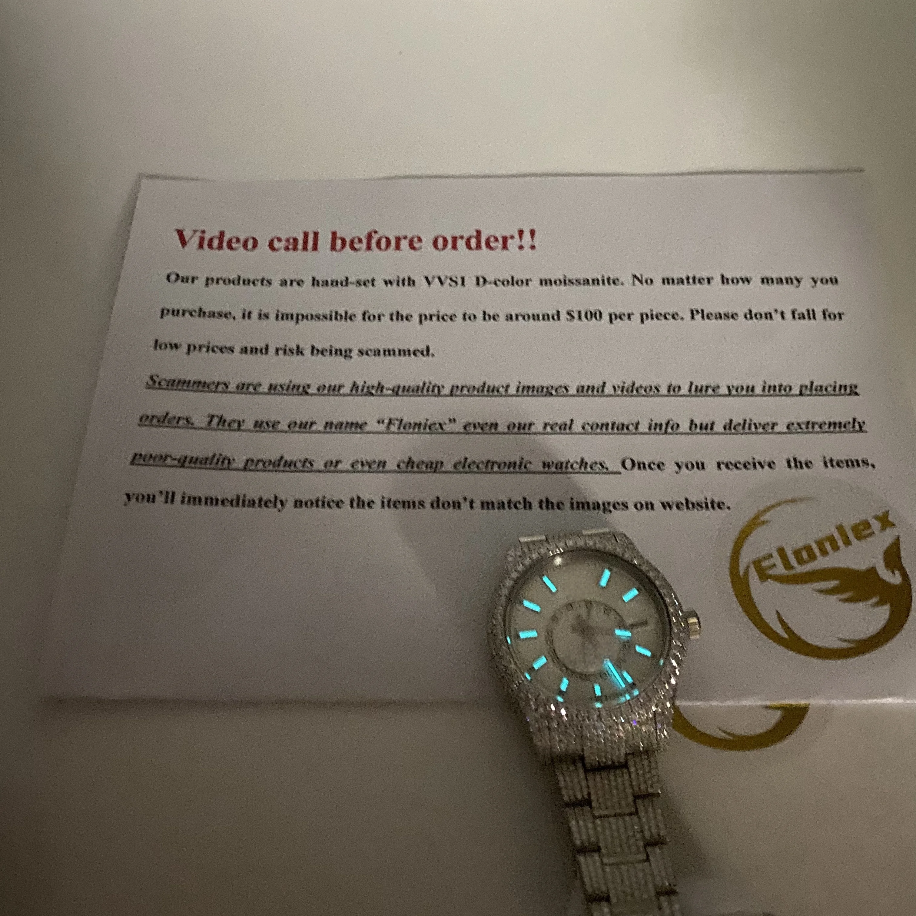 Iced Out VVS Moissanite Hip Hop Watch Jewelry Custom Luxury Mechanical Watches 1/VS1 GRA