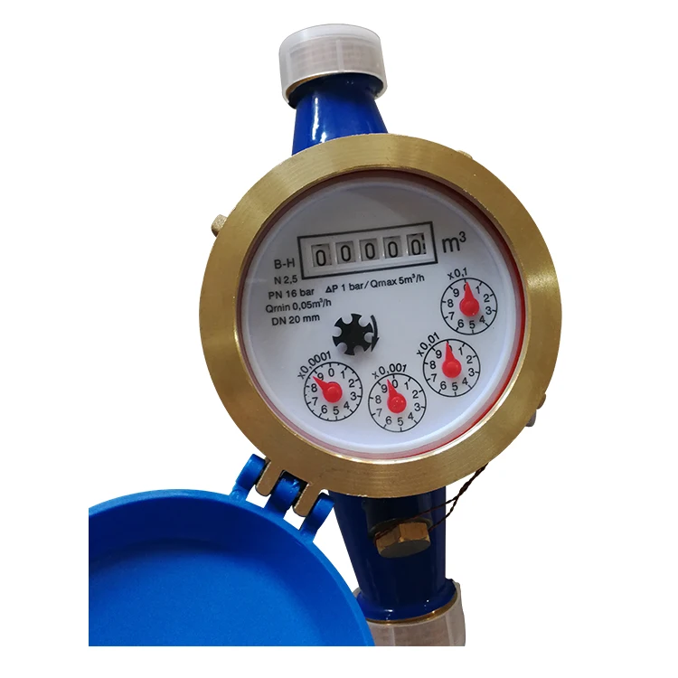 LXSG-20E Multi Jet Dry Type Brass Body magnetic flowmeter