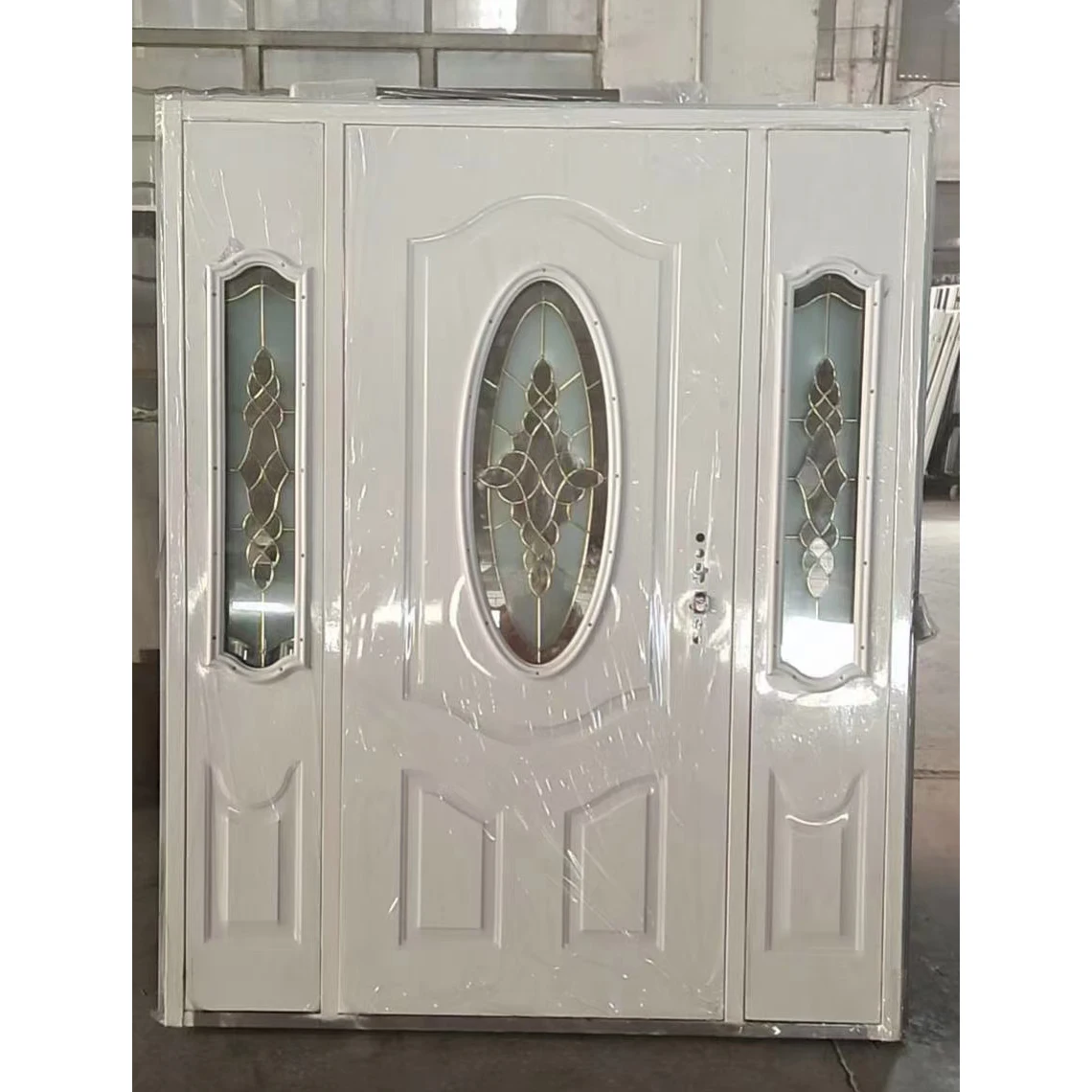 Popular in Nepal Market High Quality Security Interior Steel Door with Homes Door Design