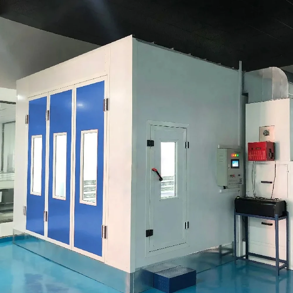 High Quality Full Downdraft Car Paint Spray Booths Design With Diesel/Gas Heater