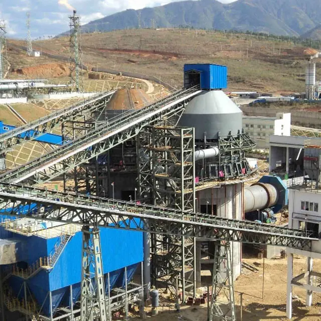 Промышленный сухой процесс для производства цемента передовая технология линия по производству гипсового порошка вращающаяся печь продажи