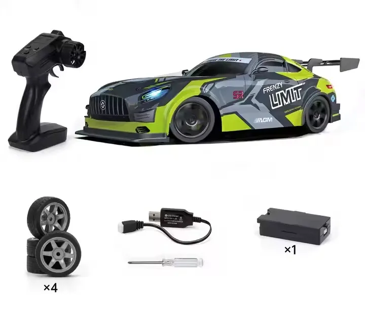 2.4G 1/16 4wd off-road vehicles high speed drift car RC remote control racing car with lights for kids