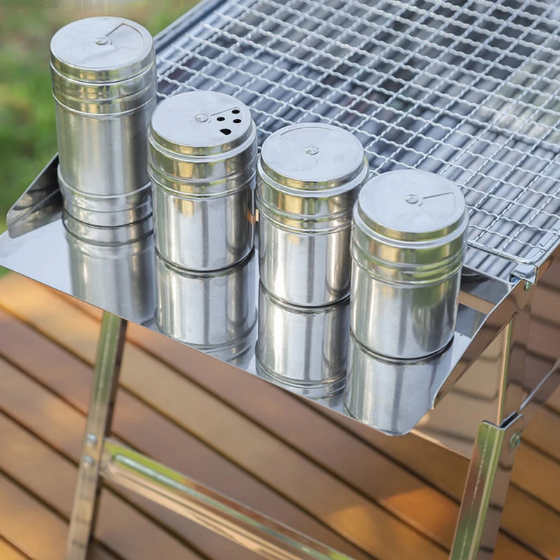 Kingpool Buy Stainless Steel Foldable Outdoor Charcoal Grills Portable Smokeless Camping Barbeque Smoker BBQ Grill