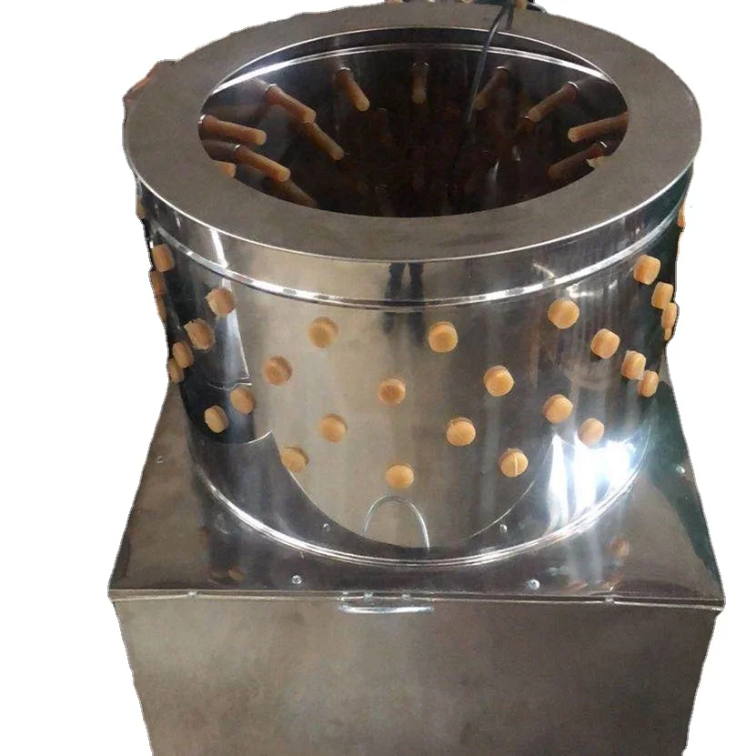 
poultry chicken duck feather plucker in slaughterhouse 