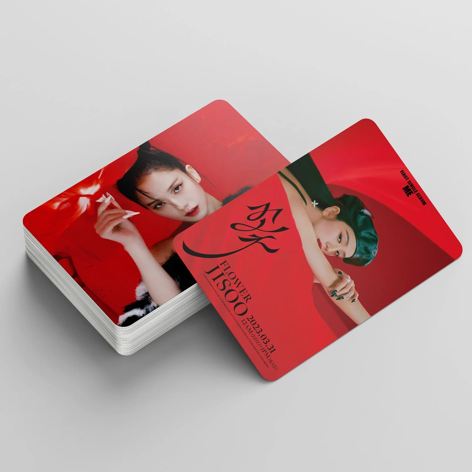 Kpop Pop Group 54 pieces/box JISOO SOLO ME photo Lomo card kpop
