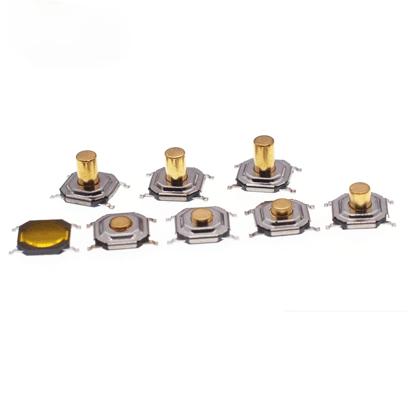 SMD  High quality 4*4*1.5 to 5mm push button switch micro switch tact Switch 5.2*5.2*1.5-5mm Integrated Circuits