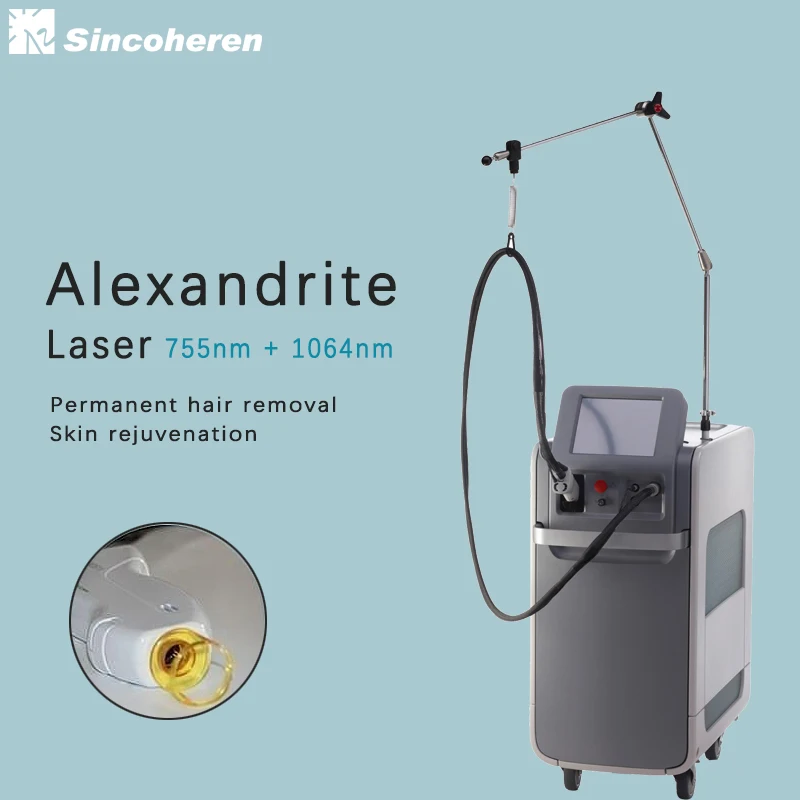 sinco candela ND YAG veins removal hair reduction beauty salon equipment 2022 alexandrite alex laser max pro