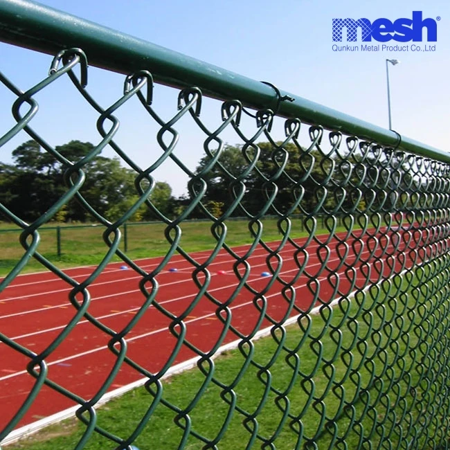 Anping wholesale high quality used galvanized pvc coated 6 gauge chain link fence