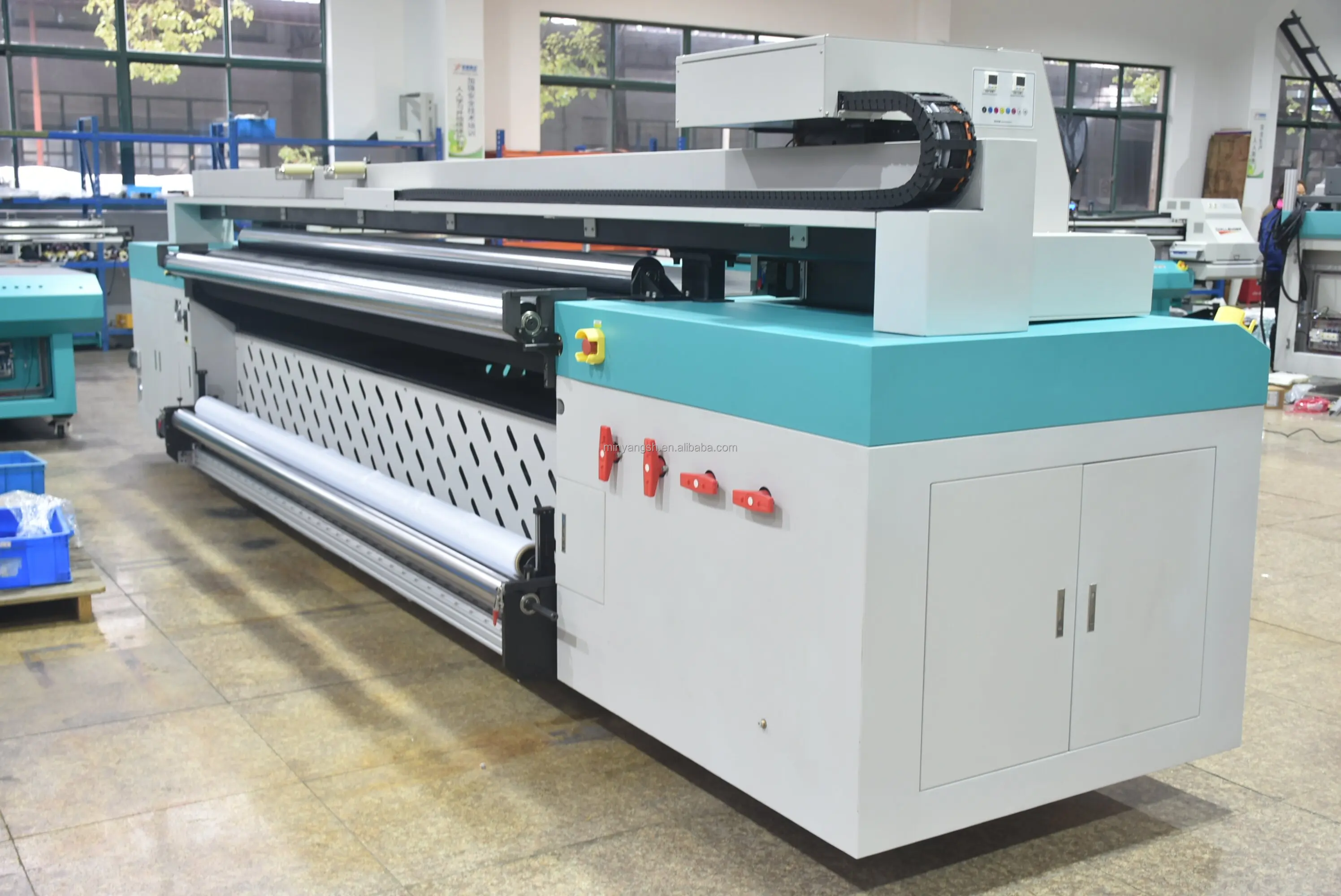 INFINITI FY-UV3500W 3.4M Industrial printer price soft PVC film wall paper leather digital large size UV hybrid digital Printer