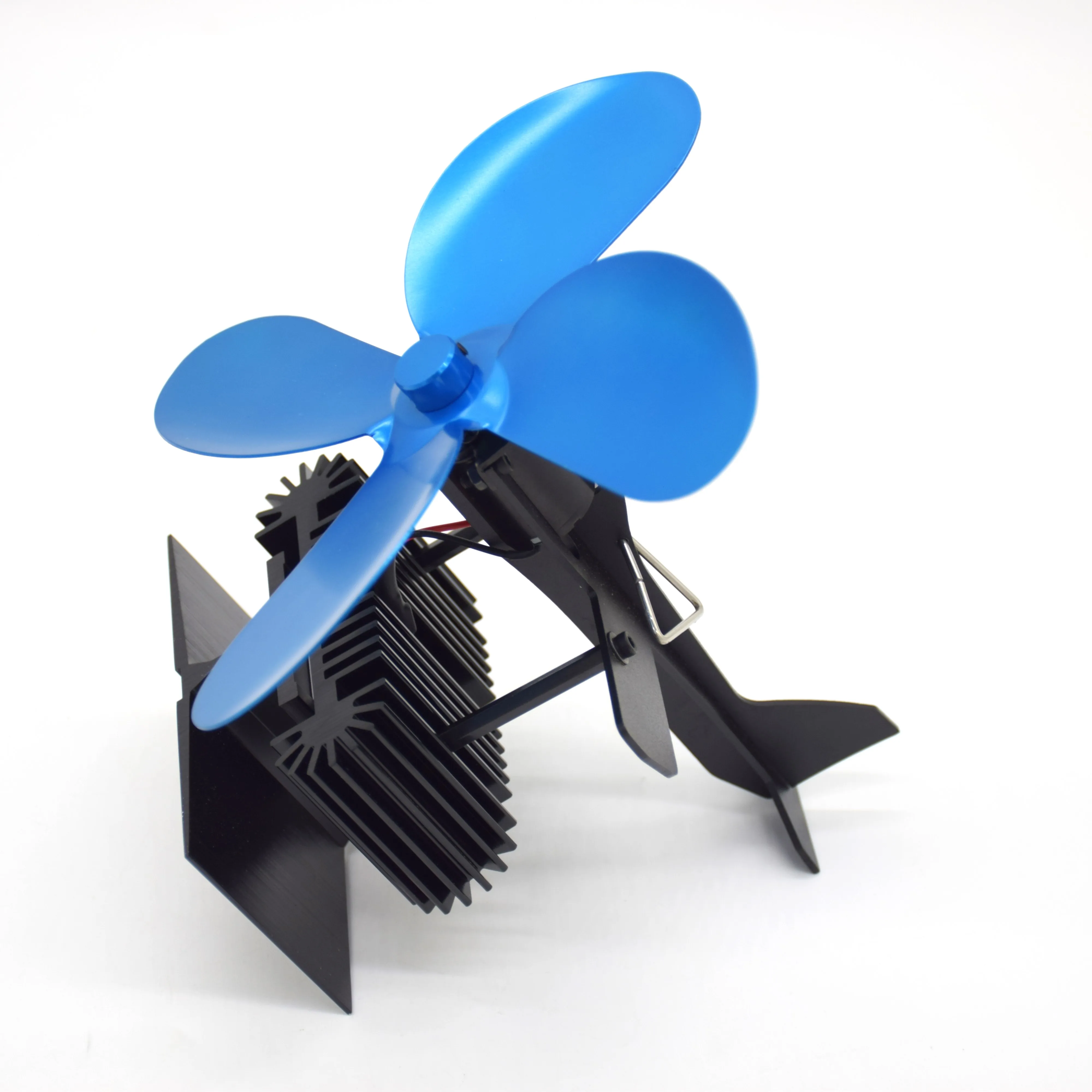 Factory Wholesale Eco Friendly Iron Ring Plum Blossom Shape Exhaust Fan For Pellet Stove And Fireplace Fans