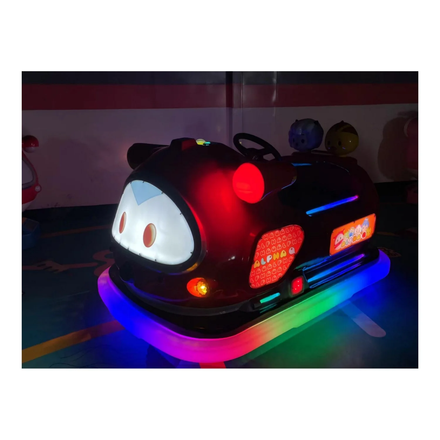 High Quality Fiberglass Kids Bumper Cars With Shining LED Light Electric Car Battery Ride On For Sales