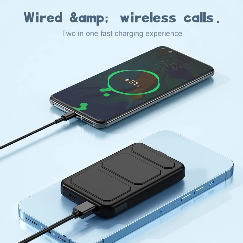 Corporate Gift Magnetic Power Bank Portable Charger 10000mAh Phone Holder Stand Fast Charging Magnetic Wireless Power Banks Gift