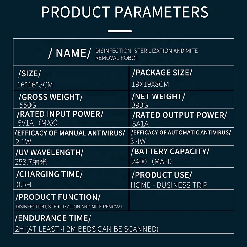 Smart Wireless Automatic Mite Remover Robot Portable Ultraviolet Rays Household Mite Removal Machine do dropshipping